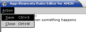 Rules Editor Save option